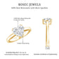 Certified Solitaire Moissanite Heart Engagement Ring For Women