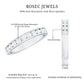 Channel Set Moissanite Half Eternity Band Ring