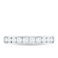 Channel Set Moissanite Half Eternity Band Ring