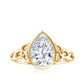 2.2 Carat Pear Shape Moissanite Celtic Knot Engagement Ring