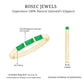 Baguette Cut Real Emerald 3 Stone Ring with Certificate