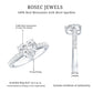 2 CT Moissanite Heart Engagement Ring With Side Stones