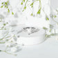 2 CT Moissanite Heart Engagement Ring With Side Stones