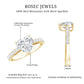 2 CT Moissanite Heart Engagement Ring With Side Stones