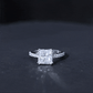 3 Carat Moissanite Princess Cut Engagement Ring With Double Prongs