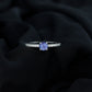 Natural Tanzanite Diamond Promise Ring for Engagement
