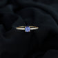 Natural Tanzanite Diamond Promise Ring for Engagement