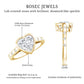 Heart Shape Moissanite Bezel Set Engagement Ring