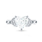 2 CT Heart Shaped Moissanite Celtic Knot Engagement Ring