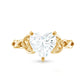 2 CT Heart Shaped Moissanite Celtic Knot Engagement Ring