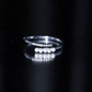 Anillo de oro con perla cultivada de agua dulce y diamantes para mujer
