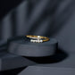 Anillo de oro con perla cultivada de agua dulce y diamantes para mujer