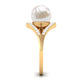 7.48 Carat Freshwater Pearl Engagement Ring with Diamond