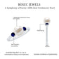 Cultured Freshwater Pearl Engagement Ring with Blue Sapphire