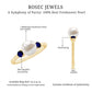 Cultured Freshwater Pearl Engagement Ring with Blue Sapphire