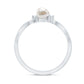 Freshwater Pearl and Diamond Wrap Ring