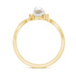 Freshwater Pearl and Diamond Wrap Ring