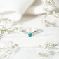 Cultured Freshwater Pearl and Emerald Toi Et Moi Promise Ring