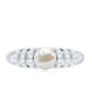 2.2 Carat Freshwater Pearl Diamond Engagement Ring for Women