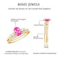 1.5 Carat Oval Cut Solitaire Created Pink Sapphire Ring Set with Diamond