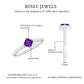 Certified Real 1.2 Carat Amethyst Princess Cut Engagement Ring with Diamond