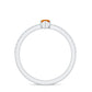 0.3 Carat Fire Opal Marquise Engagement Ring with Diamond