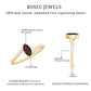 Natural Marquise Garnet Promise Ring with Diamond Bypass Shank