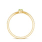 Real 0.7 Carat Peridot Marquise Promise Ring with Diamond Bypass Shank
