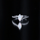 Natural Marquise Ethiopian Opal Diamond Promise Ring with Bypass Shank