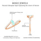 Natural Marquise Ethiopian Opal Diamond Promise Ring with Bypass Shank