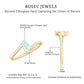 Natural Marquise Ethiopian Opal Diamond Promise Ring with Bypass Shank