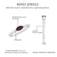 Natural Marquise Garnet Diamond Promise Ring in East West Style
