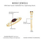 Natural Marquise Garnet Diamond Promise Ring in East West Style