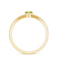 Anillo de promesa de peridoto natural de 0,7 quilates talla marquesa con diamante en el cuerpo del anillo dividido