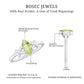 Certified Real 0.7 Carat Marquise Peridot Promise Ring with Diamond