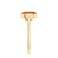 0.3 Carat Fire Opal Marquise Solitaire Ring with Diamond