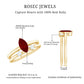 Certified Marquise Ruby Solitaire Wedding Ring Set with Diamond