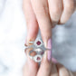Real Pink Tourmaline and Diamond Engagement Ring in Split Shank