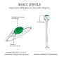 AAA Quality Oval Cut Emerald East West Promise Ring with Diamond Trio