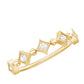 Certified 5 Stone Diamond Dainty Ring