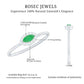 Marquise Emerald East West Promise Ring with Diamond Halo