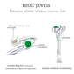Real Freshwater Pearl and Emerald Toi et Moi Promise Ring