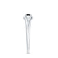 Certified Lab Grown Black and White Diamond Promise Ring with Bypass Shank
