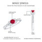 Lab-Lab Grown Ruby and Diamond Minimal Promise Ring