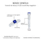 0.7 Carat Princess Cut Lab Created Blue Sapphire Engagement Ring with Diamond