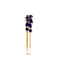 Natural Blue Sapphire Half Eternity Anniversary Ring for Women