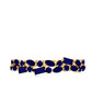 Natural Blue Sapphire Half Eternity Anniversary Ring for Women