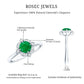 Natural Emerald and Diamond Vintage Inspired Engagement Ring For Her