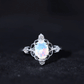 Designer Ethiopian Opal and Diamond  Engagement Ring