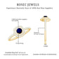 0.4 Carat Classic Blue Sapphire Double Halo Engagement Ring with Diamond
